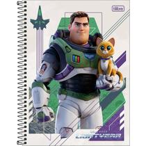 Caderno Universitario Buzz Lightyear Sox Escolar 1 Matéria