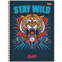 Caderno Universitário Capa Dura 01x1 Foroni Cliff Masculino 80fls