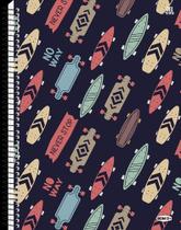 Caderno Universitário Capa Dura 15 Matérias 240 Folhas Skate Caderno Universitário Capa Dura 15 Matérias 240 Folhas Skate