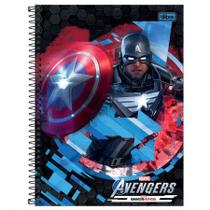 Caderno universitário capa dura 1x1 80 folhas Os Vingadores Game - Tilibra Caderno universitário capa dura 1x1 80 folhas Os Vingadores Game - Tilibra