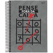 Caderno universitário capa dura 20 matérias 320 folhas Insano Jandaia