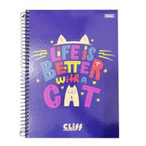 Caderno Universitário Capa Dura Cliff Girl 1 matéria Foroni