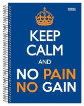 Caderno Universitário Capa Dura Keep Calm - Masculino - 1 Matéria - 96 Folhas - Sao domingos