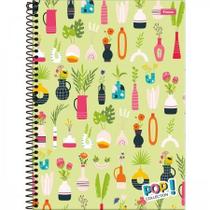 Caderno Universitário Capa Dura Pop Collection Feminino 96 Folhas - Foroni