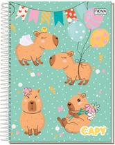 Caderno Universitário Capy Capa Dura 1 Matéria 80 Folhas - Caderno Universitário Capy Capa Dura 1 Matéria 80 Folhas -