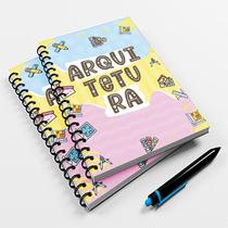 Caderno Universitário Color 96fls Profissão Arquitetura