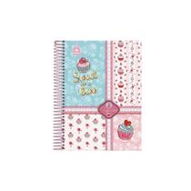 Caderno Universitário Cupcake 10 Matérias 200 Folhas Foroni Capa Dura Caderno Universitário Cupcake 10 Matérias 200 Folhas Foroni Capa Dura