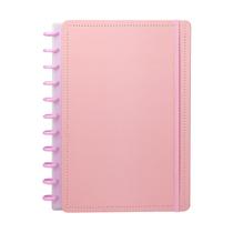 Caderno universitario de discos four color rosa 170f-diskô Caderno universitario de discos four color rosa 170f-diskô