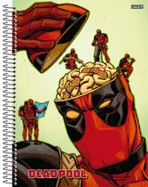 Caderno Universitário Deadpool 1 Matéria Capa Dura Escolar