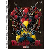 Caderno Universitário Deadpool & Wolverine (160 Folhas)