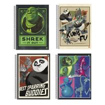 Caderno Universitário Dreamworks 10M Shrek Panda Madagascar Caderno Universitário Dreamworks 10M Shrek Panda Madagascar