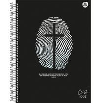 Caderno Universitário Espiral 1 Matéria Cristo 100% Capa Dura 80 Folhas Animativa