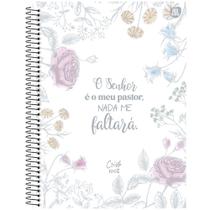 Caderno Universitário Espiral 1 Matéria Cristo 100% Capa Dura 80 Folhas Animativa