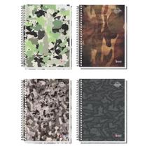 Caderno Universitário Espiral 15 Mat. 240fls Camuflagem Caderno Universitário Espiral 15 Mat. 240fls Camuflagem