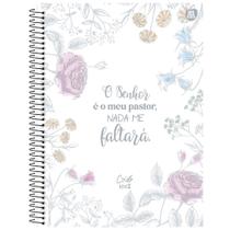 Caderno Universitário Espiral 15 Matérias Cristo 100% Capa Dura 240 Folhas - Animativa COR:SALMO 23
