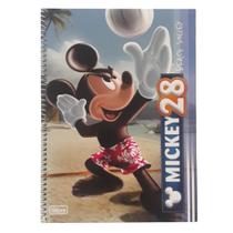 Caderno universitário espiral 1x1 96 folhas Mickey- Tilibra