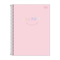 Caderno Universitário Espiral Capa Dura 1 Matéria Happy 80 Folhas - Tilibra Caderno Universitário Espiral Capa Dura 1 Matéria Happy 80 Folhas - Tilibra