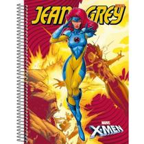 Caderno Universitário Espiral Capa Dura 160 folhas - 10 matérias Jean Gray X-Men: Marvel