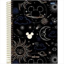 Caderno Universitário Espiral Mickey Magic - Preto - Mickey Magic - 10 Matéria