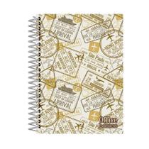 Caderno Universitário Estampado 12 Matérias 240 Folhas Office Basics Pautado