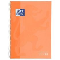 Caderno Universitário European Book Espiral Capa Dura 1 Matéria Oxford Laranja