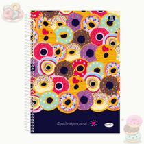 Caderno Universitário Feminino Capa Dura 10 matérias 160 Folhas BomD+ animativa Caderno Universitário Feminino Capa Dura 10 matérias 160 Folhas BomD+ animativa