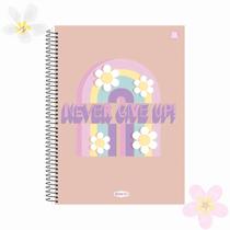 Caderno universitário feminino espiral 80 folhas Bom D+