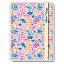 Caderno Universitário Feminino Little Things 160F/10 Matérias Credeal Caderno Universitário Feminino Little Things 160F/10 Matérias Credeal