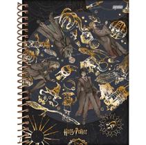 Caderno Universitário Harry Potter 10 Matérias Capa Dura Espiral para Escola