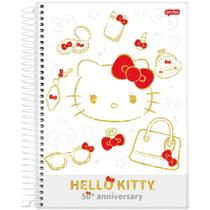 Caderno Universitário Hello Kitty Capa Dura 1 Matéria 80Fol