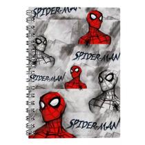Caderno Universitário Homem Aranha Spiderman Marvel Vingadores 10 Matéria Culturama 160 Folhas