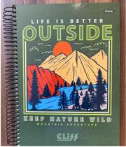 Caderno Universitário Masculino CLIFF 10 Matérias 160 Fls