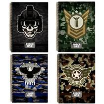 Caderno universitário menino Force One 96 folhas 1 matéria capa dura Máxima Caderno universitário menino Force One 96 folhas 1 matéria capa dura Máxima