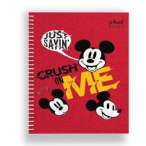 Caderno universitario mickey 10M school basics - sortido