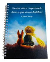 Caderno Universitário Pequeno Príncipe Frases Mistério 100fls 1mt