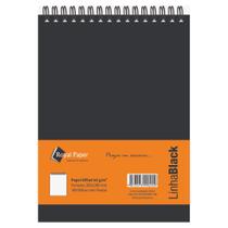 Caderno Universitario Royal Paper Linha Black Preto Sem Pauta