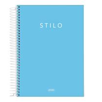 Caderno universitario stilo 10m 160 folhas azul pastel cd Caderno universitario stilo 10m 160 folhas azul pastel cd
