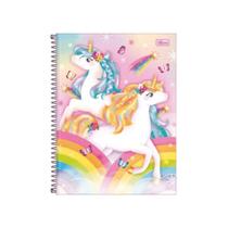 Caderno Universitário Tilibra Blink Unicórnio 1 Matéria 80 Folhas - Caderno Universitário Tilibra Blink Unicórnio 1 Matéria 80 Folhas -
