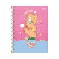 Caderno Universitário Tilibra Capyclub Capivara 1 Matéria 80 Folhas