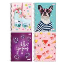 Caderno Universitário Tilibra com 96 Folhas Pautadas Flip Feminino Capa Dura Estudante Escolar Caderno Universitário Tilibra com 96 Folhas Pautadas Flip Feminino Capa Dura Estudante Escolar