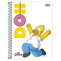 Caderno Universitário Tilibra The Simpsons1 Matéria Espiral 80 Fls