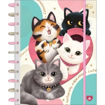 Caderno Universitário Tilidisco 10 Matérias Purrfect Cats 160 Folhas