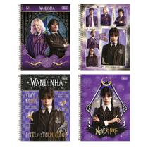 Caderno Universitário Wandinha TILIBRA Capa Dura ESPIRAL - 10 Matérias 160 Folhas