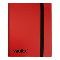 Caderno Vault X com Alça, 4 Bolsos, comporta 160 cartas, vermelho Caderno Vault X com Alça, 4 Bolsos, comporta 160 cartas, vermelho