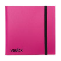 Caderno Vault X de 12 bolsillos con correa para 480 cartas, rosa Caderno Vault X de 12 bolsillos con correa para 480 cartas, rosa