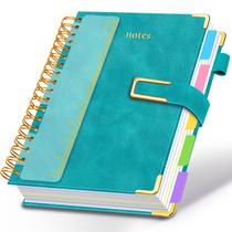 Caderno Veytust 20 x 25 cm com capa de couro e fechamento magnético, 300 páginas Caderno Veytust 20 x 25 cm com capa de couro e fechamento magnético, 300 páginas