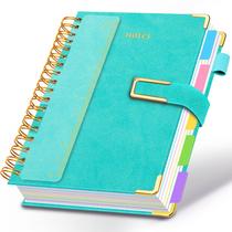 Caderno Veytust 8,5" x 11" de couro com fecho magnético, 300 páginas Caderno Veytust 8,5" x 11" de couro com fecho magnético, 300 páginas