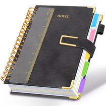 Caderno Veytust em couro com fechamento magnético 16 x 21 cm, 300 páginas Caderno Veytust em couro com fechamento magnético 16 x 21 cm, 300 páginas