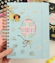 Caderno Wire-o Reposicionável - Amor por Livros Azul