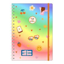 Caderno wire-o stickers redoma